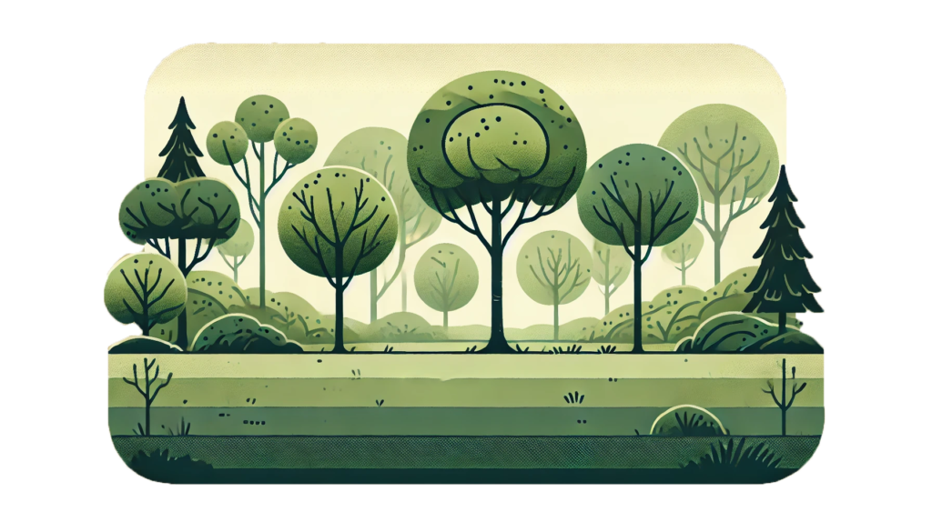 Waldrand Lichtung Grafik